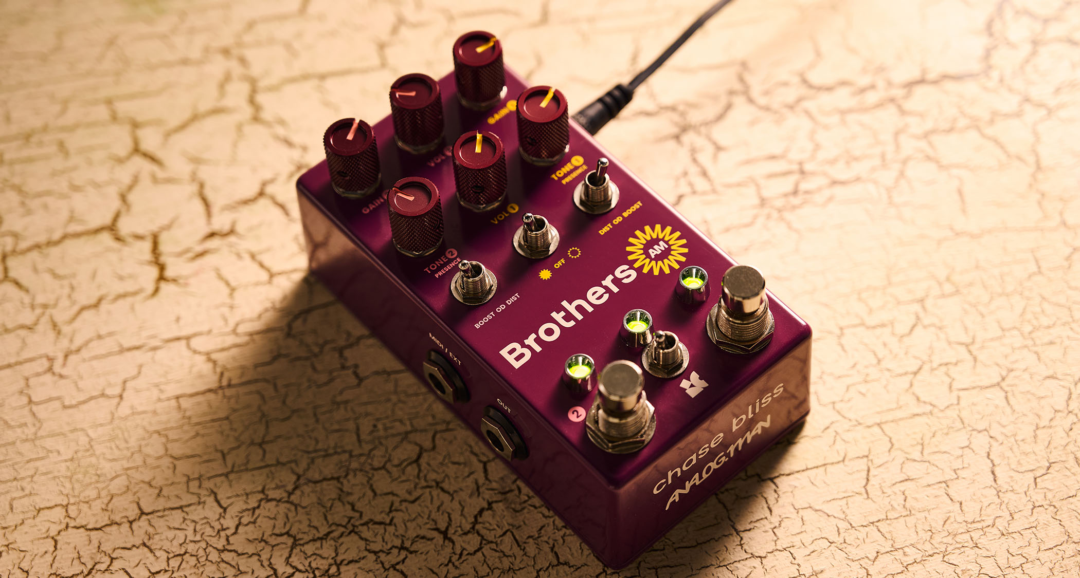 Chase Bliss Brothers AM: the next-gen drive pedal combines the Analog Man King of Tone with Chase Bliss&#039;s digital control UI