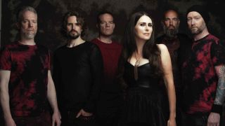 Within Temptation against a black background