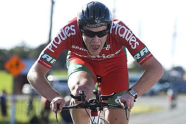Ben Grenda (Praties) spreads his wings to hit the line in 26th place on the stage and is fourth on the GC.