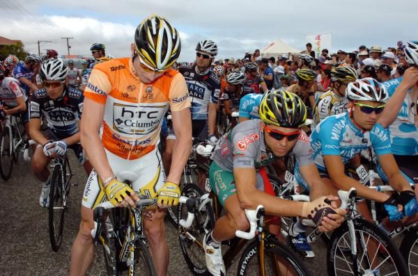 Prior to stage five Andre Greipel (left, HTC-Columbia) and Manuel Cardoso (Footon-Servetto) were the only riders to win stages at this year's race