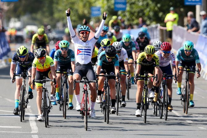 Astana&rsquo;s Arlenis Sierra wins stage 1 of the 2020 Women&rsquo;s Herald Sun Tour