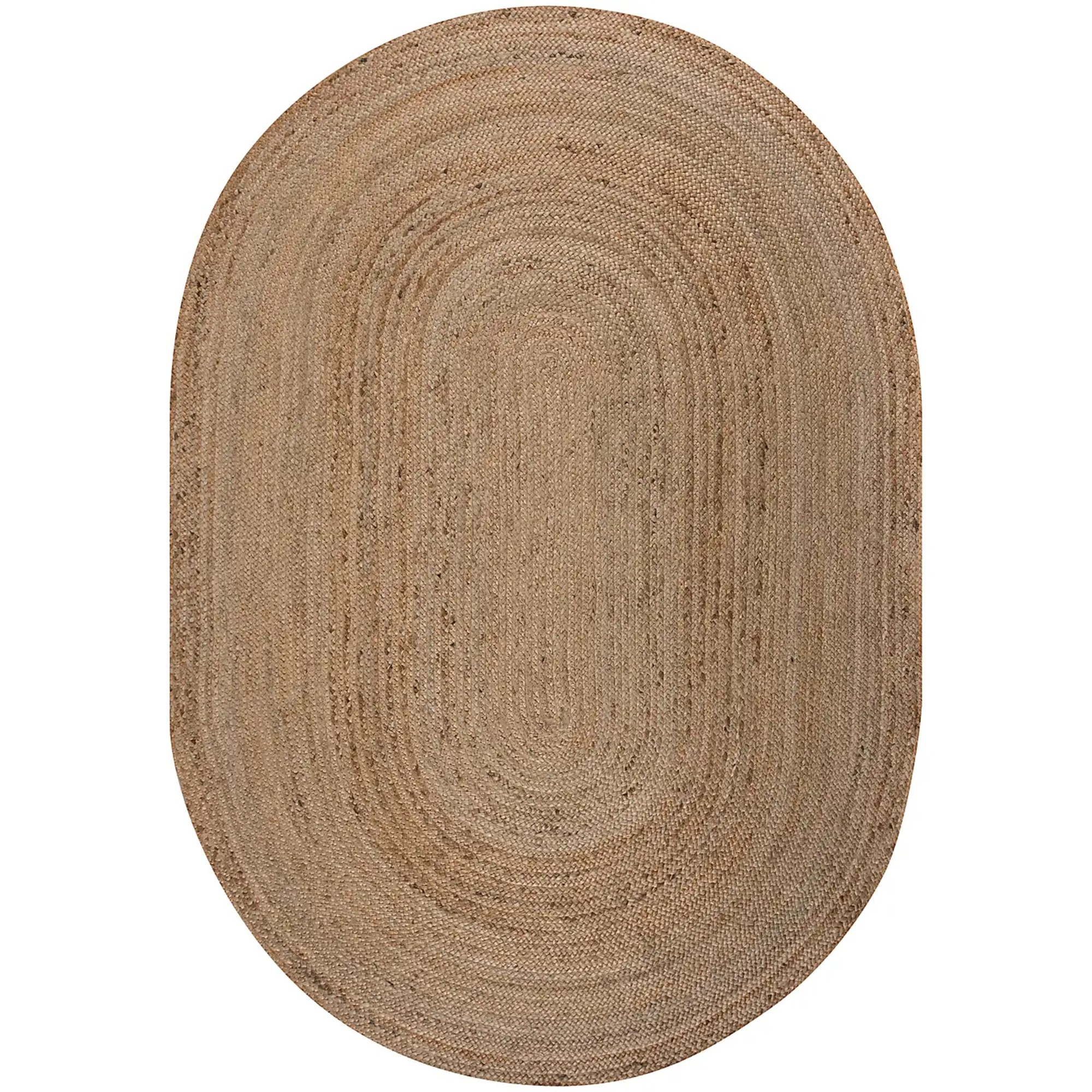 Dunelm Braided Jute Oval Rug