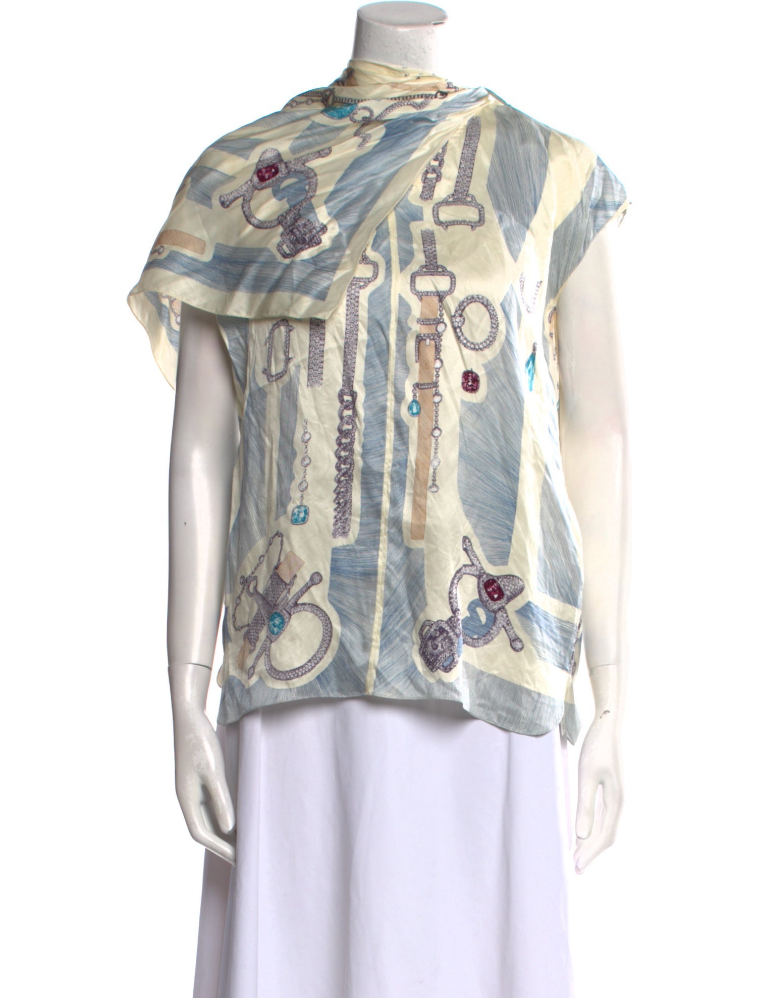 Silk Printed Blouse
