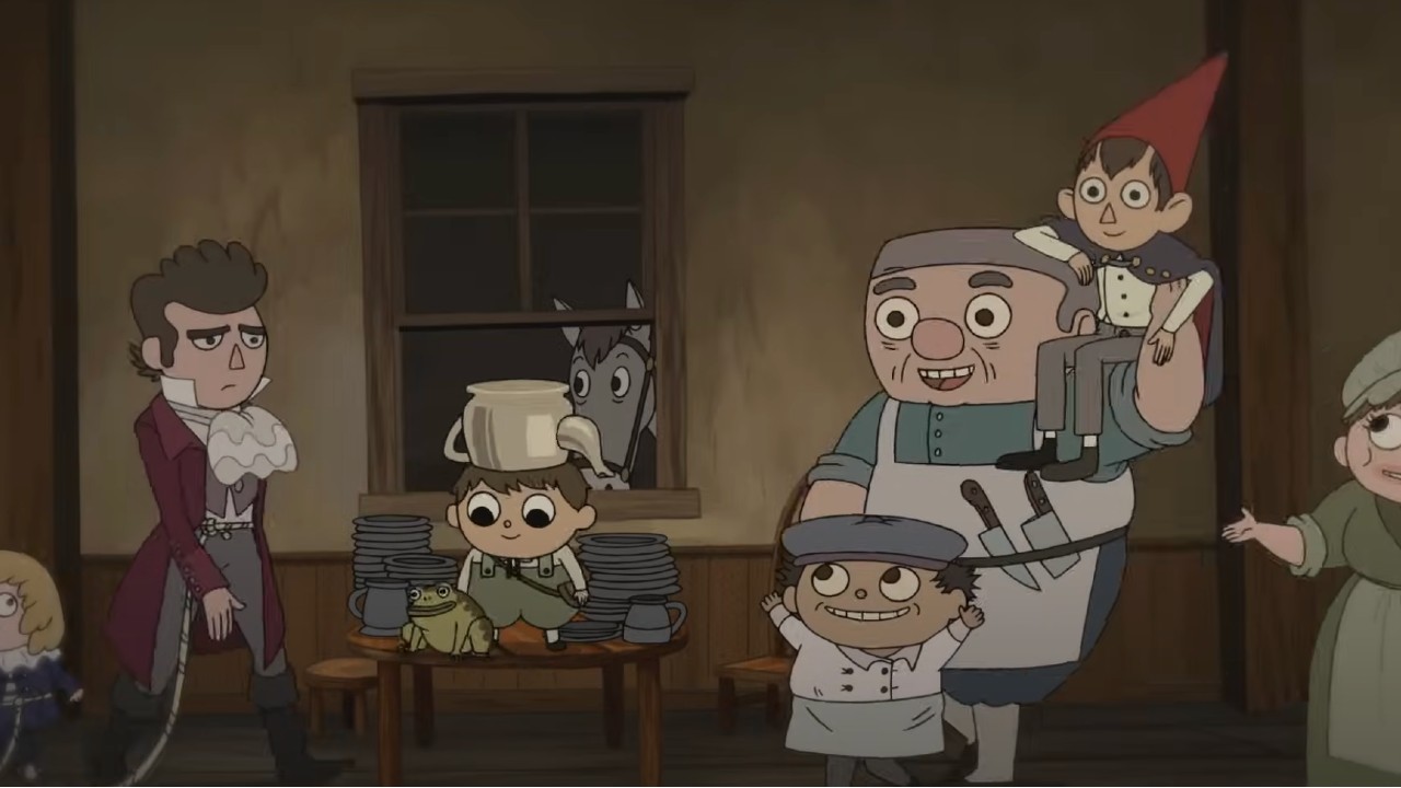 the villagers celebrating Wirt and Gregory