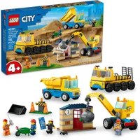 Lego City Construction Trucks and Wrecking Ball Crane Lego City Construction Trucks and Wrecking Ball Crane