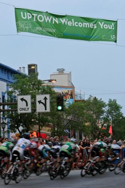 Tonight's race went through the hip and happening uptown section of Minneapolis.