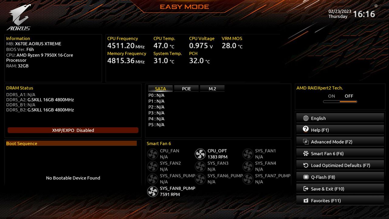 Gigabyte X670E Aorus Xtreme
