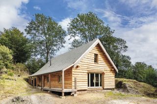 straw bale self build homes in national park