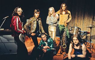 Roxy Music in London in 1972: (from left) Phil Manzanera, Bryan Ferry, Andy Mackay, Brian Eno, Rik Kenton and Paul Thompson.