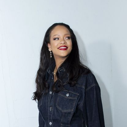 paris, france may 24 rihanna surprises her fans at the opening of the fenty pop up store on may 24, 2019 in paris, france photo by kristy sparowgetty images for fenty