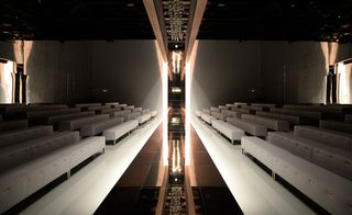 catwalk of Gucci's Milanese showspace