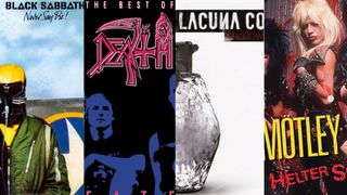 Albums cover from Black Sabbath, Death, Lacuna Coil and Mötley Crüe