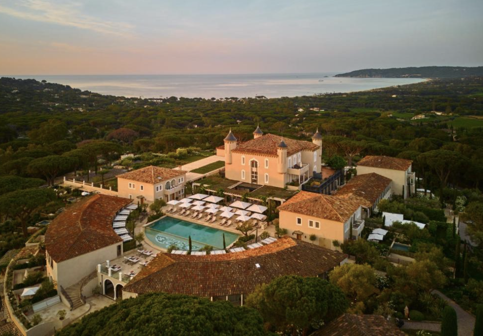 a birds eye view of the resort