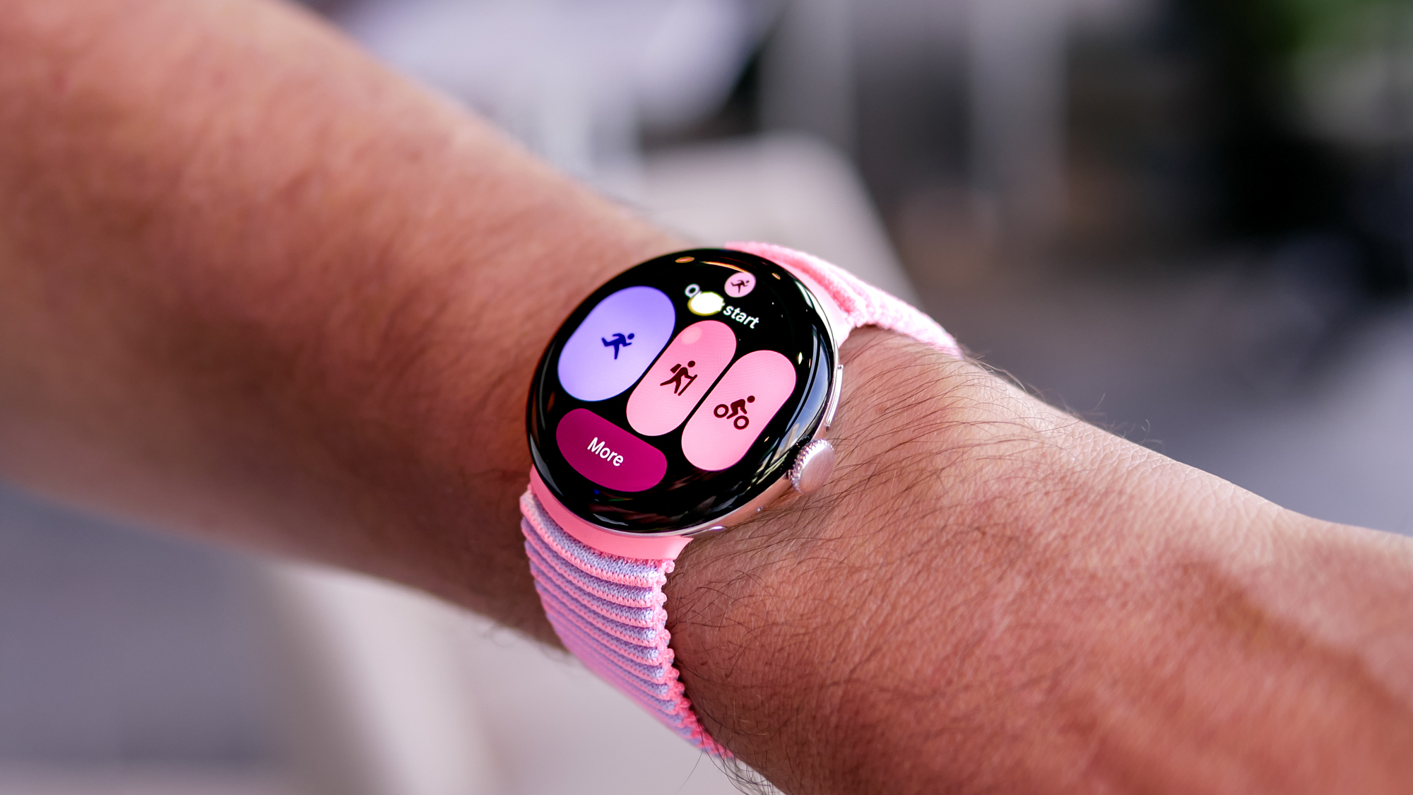 Close-up of the Google Pixel Watch 4