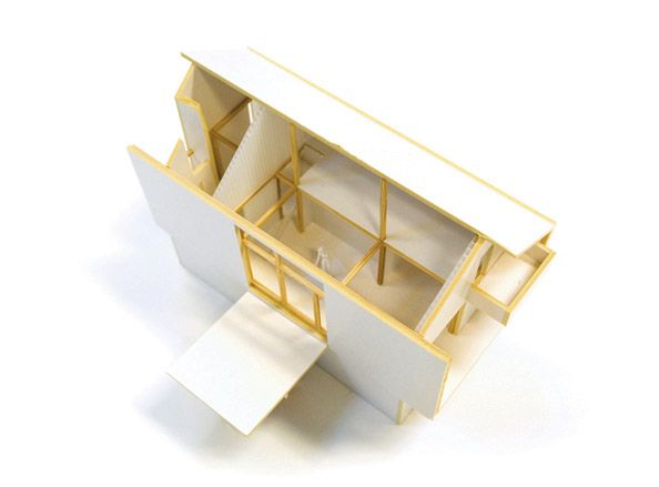 Architects model of The Zerhouse Project by Huus Og Heim Architects, Norway