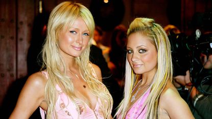 paris hilton and nicole richie at a party for the simple life