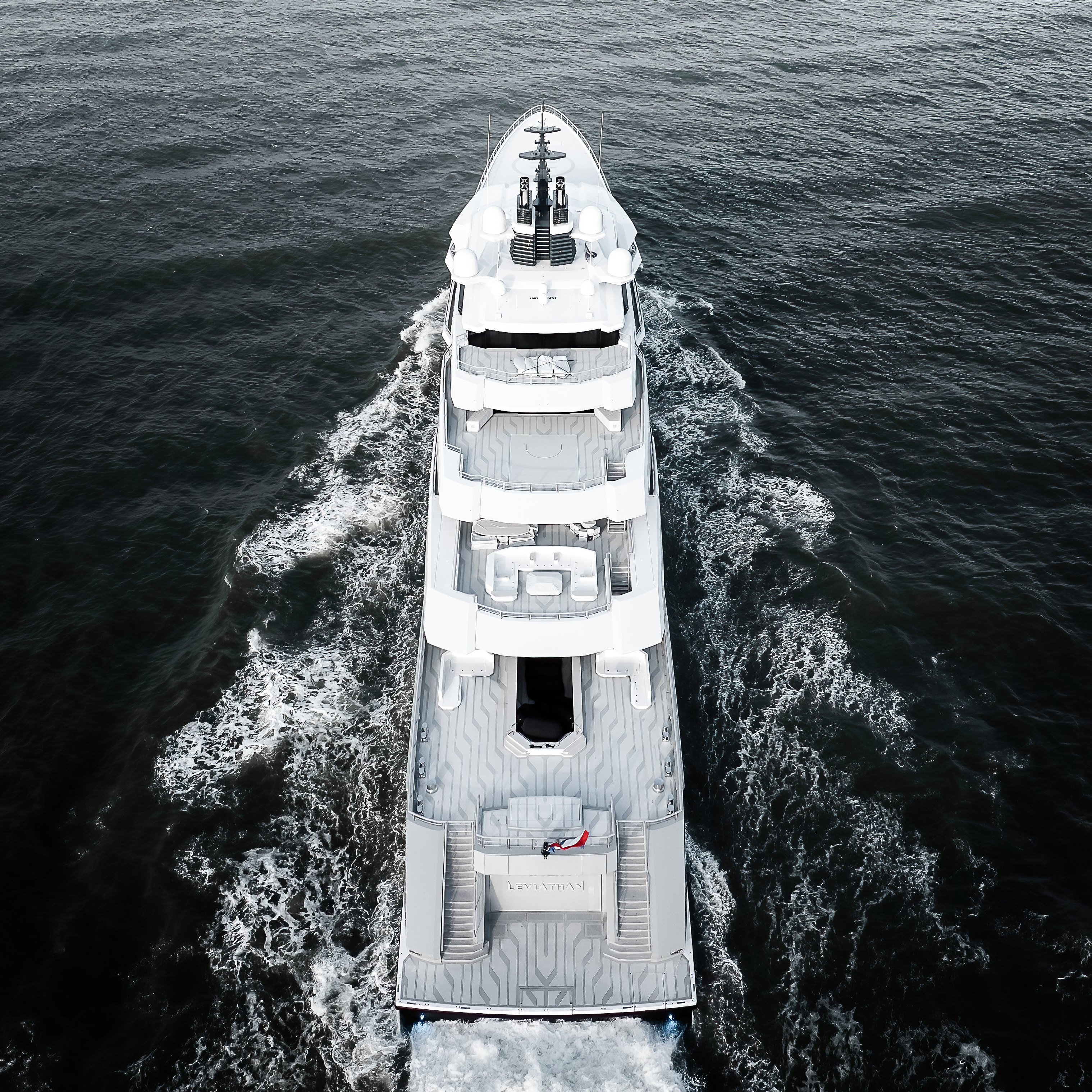 Gabe Newell's superyacht, the Leviathan, sailing the seven seas.