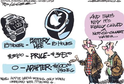 
Editorial cartoon U.S. Apple watch