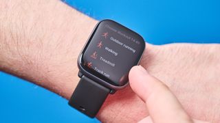 The Amazfit Active on the wrist