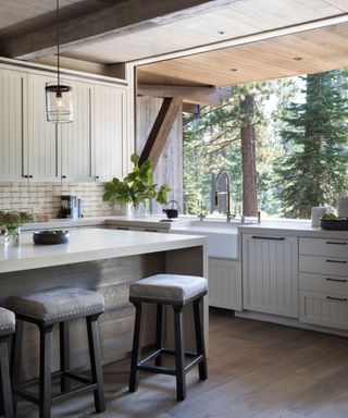 modern farmhouse kitchen with traditional and modern elements