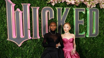 Cynthia Erivo and Ariana Grande promoting "Wicked"