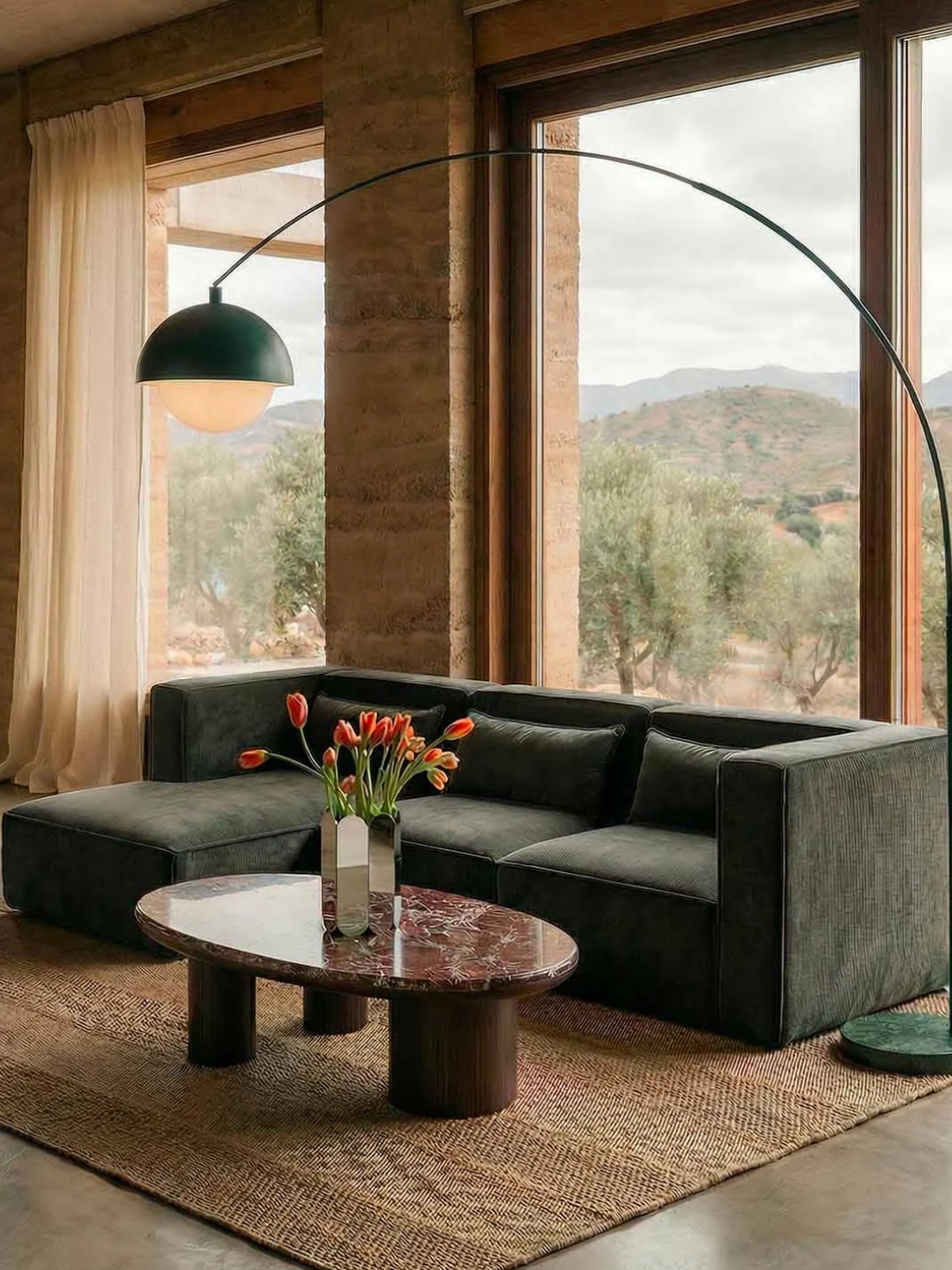 The Maise, Marble and Wood Coffee Tables