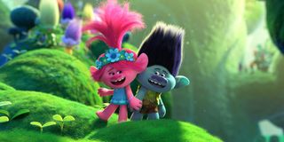 Poppy and Branch signing in Trolls World Tour
