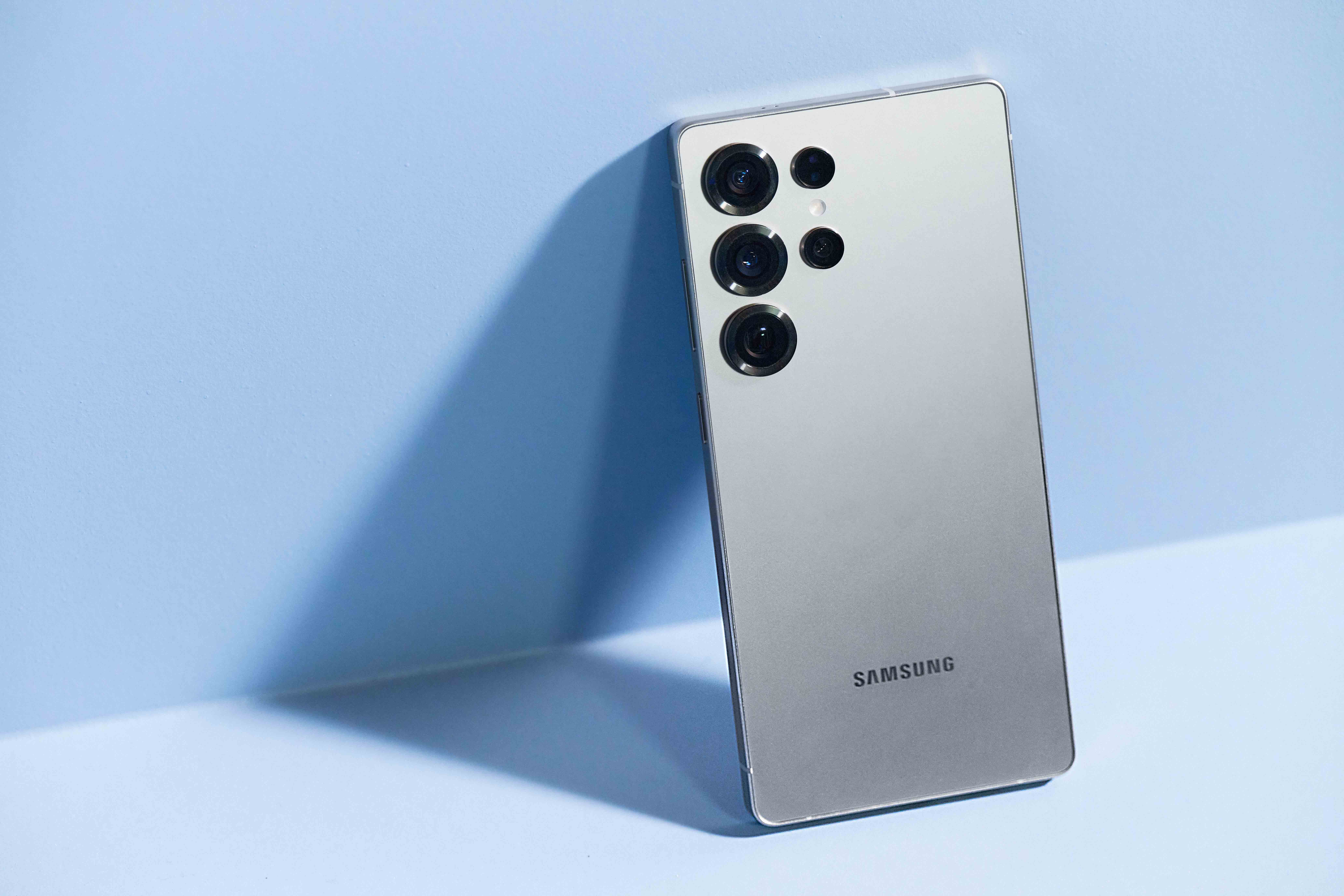 Photograph of the Samsung Galaxy S25 Ultra, with camera array visible