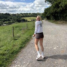Health freelancer Ash S out on the trails