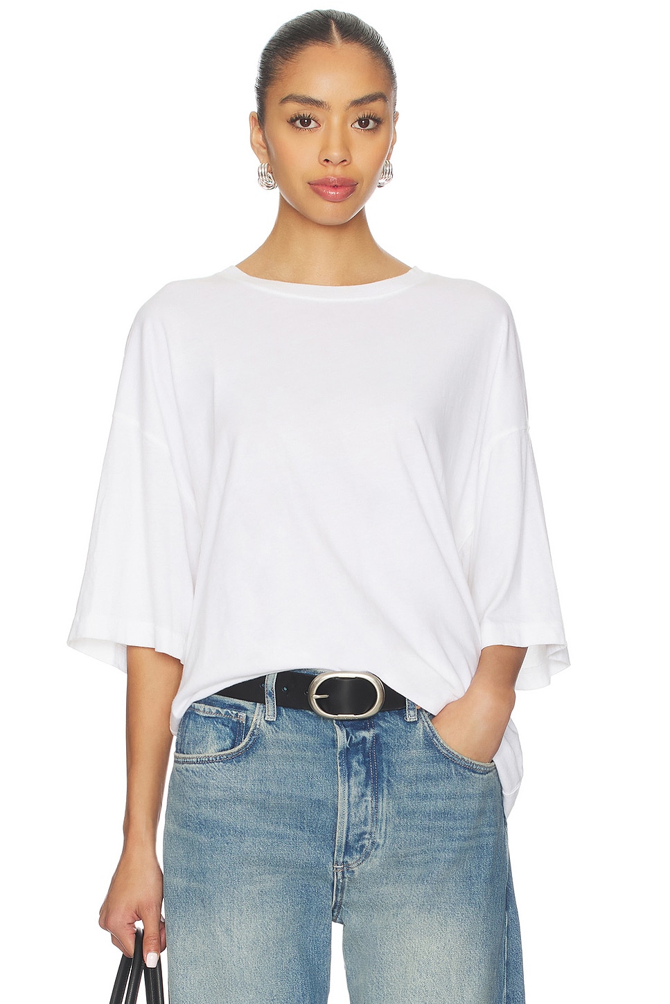 X We the Free Perfect Oversized Tee in White