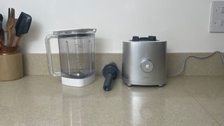 Zwilling Enfinigy Power Blender on countertop