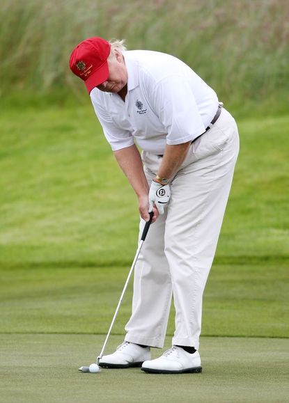 While there’s a national disaster going on, the president isn't supposed to go to his private golf club.
