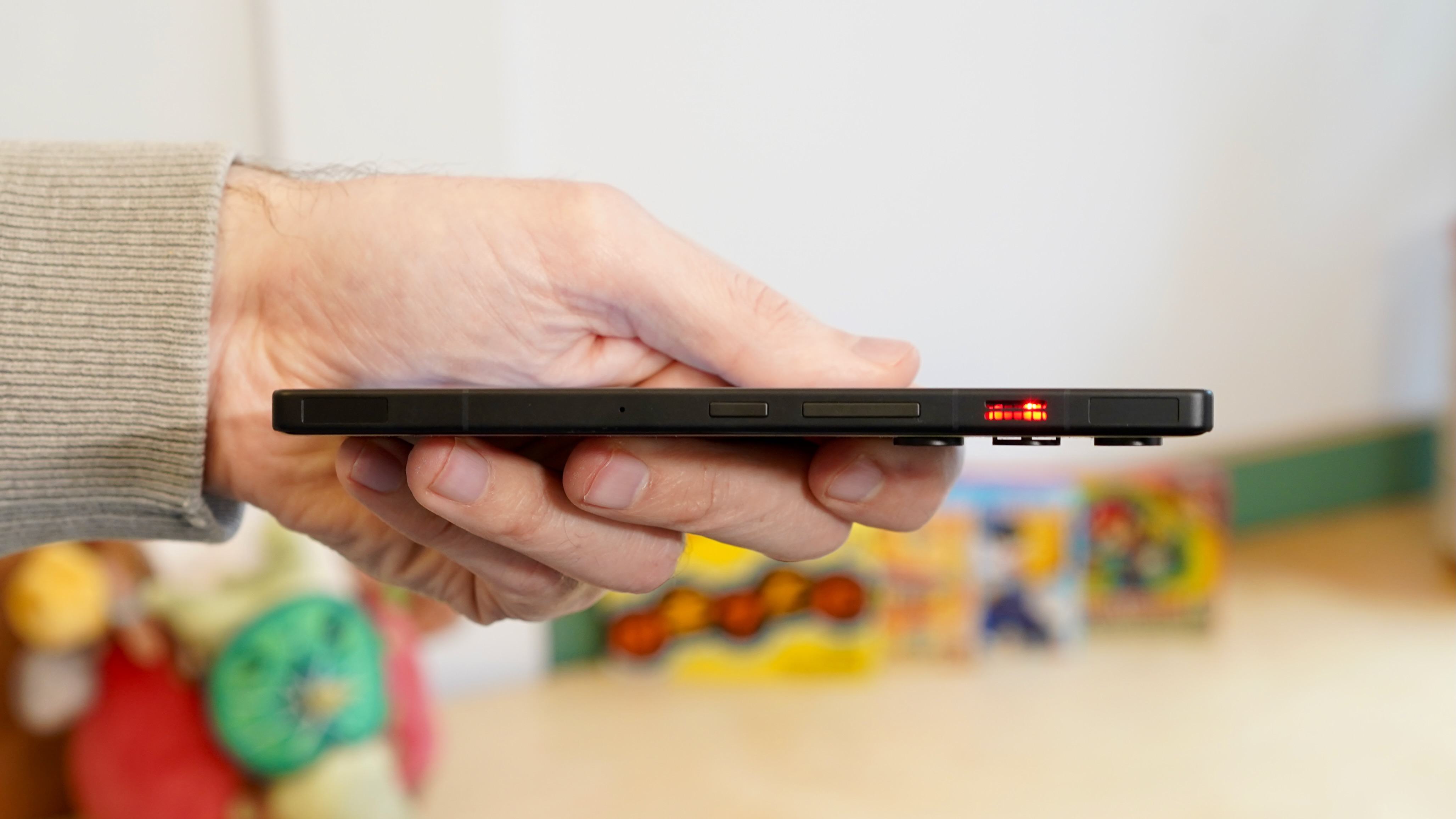 The RedMagic 11 Air Being Held Side-on