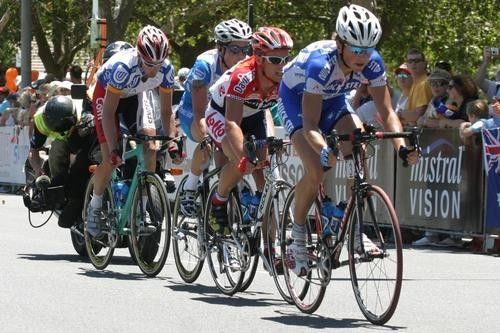 The early breakaway lead by Jurgen Van Goolen (Quick Step)