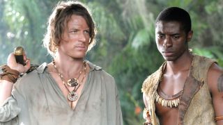 Robinson Crusoe and Friday in NBC's Crusoe series