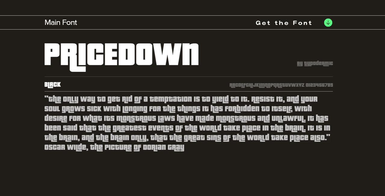 Fonts from the Game Font Library