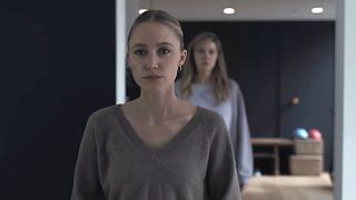 Mary Elizabeth Winstead and Maika Monroe star in The Hand That Rocks the Cradle.