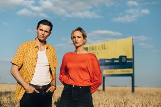 Gold Brick cast: Raphaël Quenard and Agathe Rousse