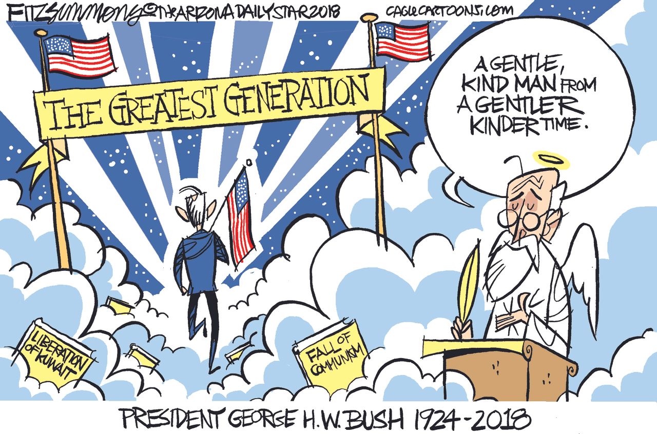 U.S. George H.W. Bush greatest generation kinder gentler time