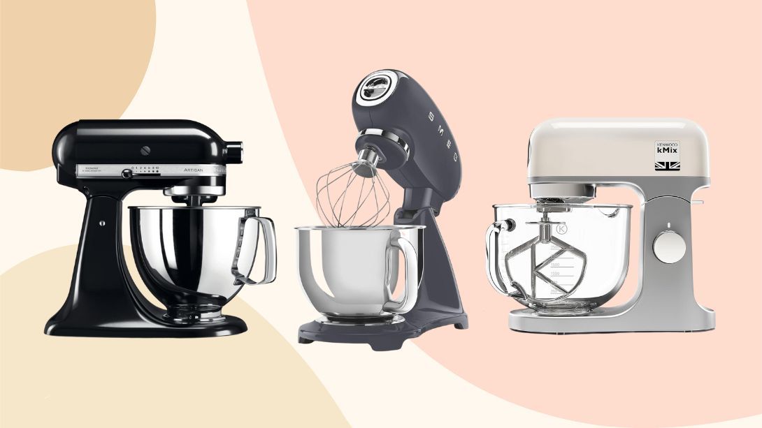 A collage image of three of the best stand mixers as chosen by woman&amp;home