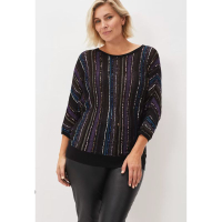 Sally Sequin Stripe Knit Top was $98, now $49/was £79, now £39.50|Phase Eight