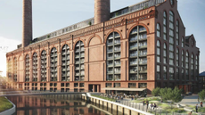 An artists visualisation of a renovated power station in Chelsea