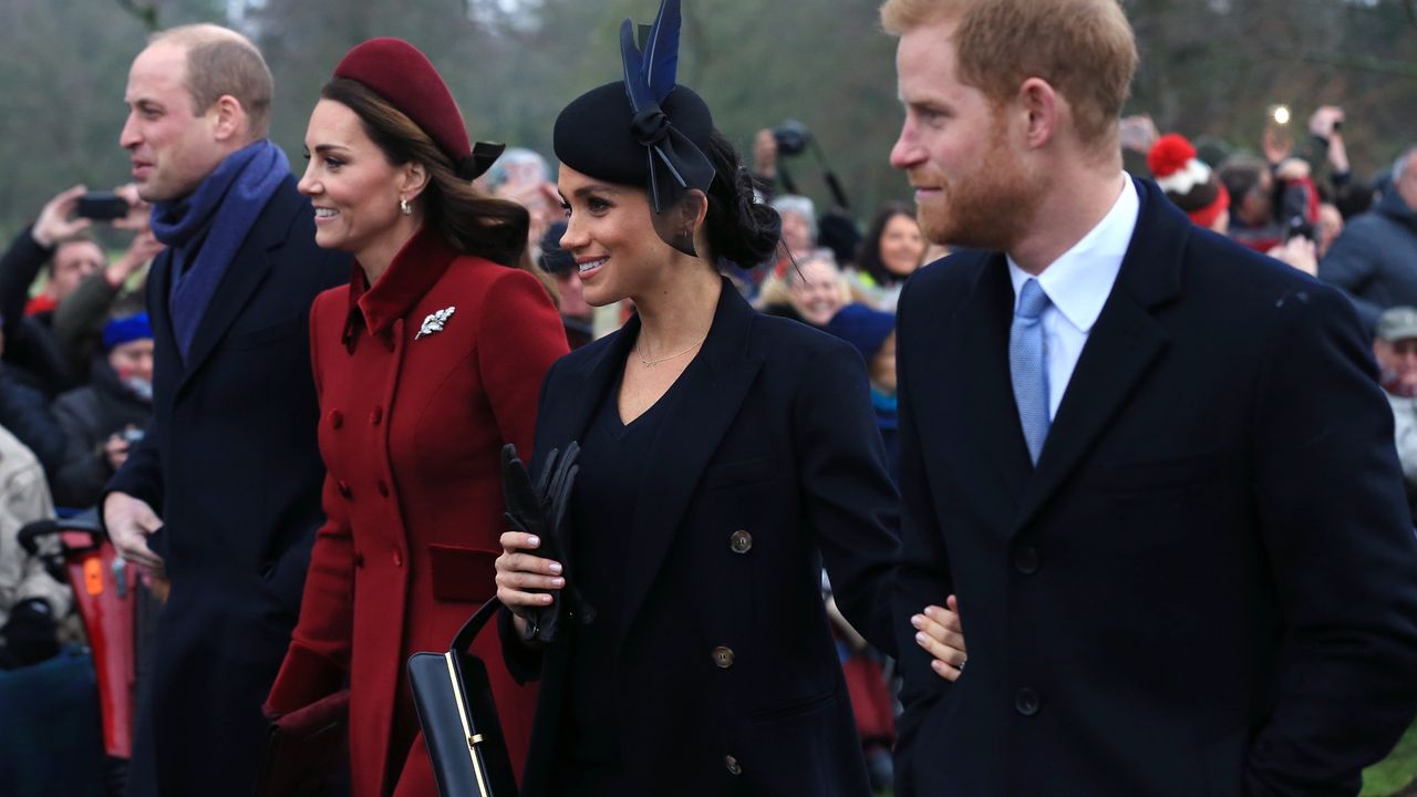 The Royal Family Attend Church On Christmas Day