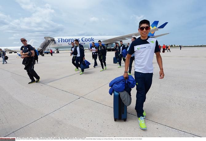 Nairo Quintana lands in Italy