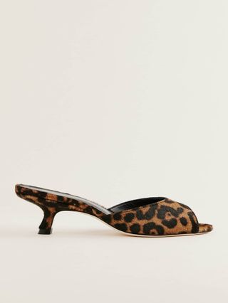 Reformation Winnie Peep Toe Heeled Mule