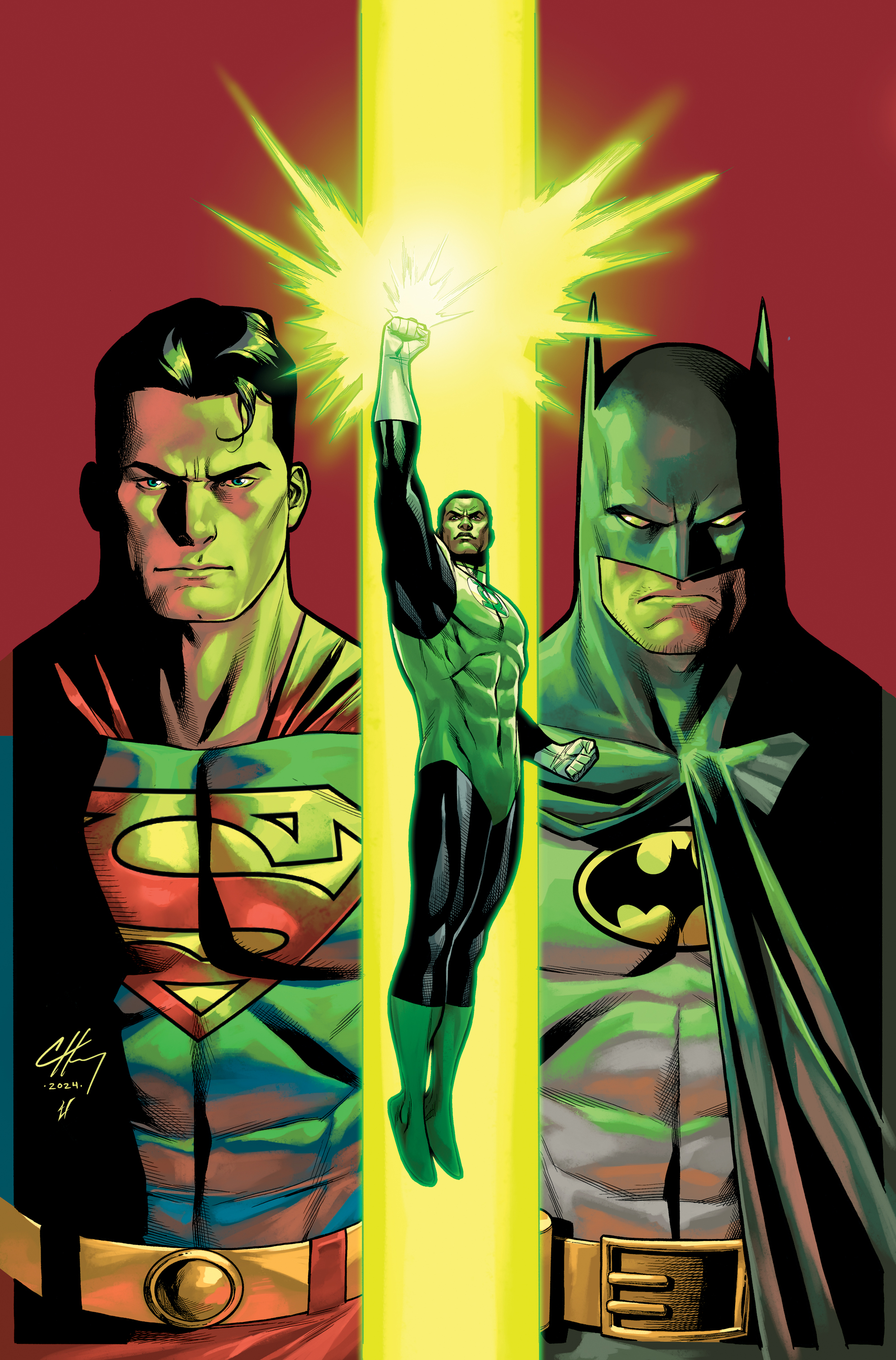 Clayton Henry's variant cover for Batman/Superman: World's Finest 2025 Annual