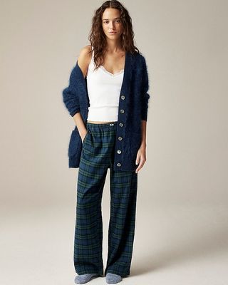 Pajama Pant in Black Watch Cotton Flannel