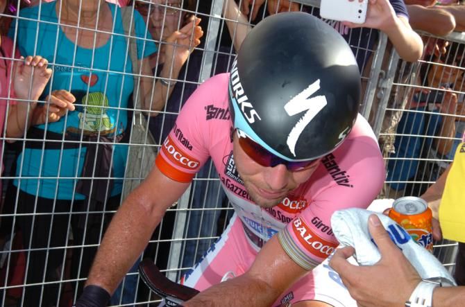 Mark Cavendish (Omega Pharma QuickStep) fought for pink but couldn't keep it