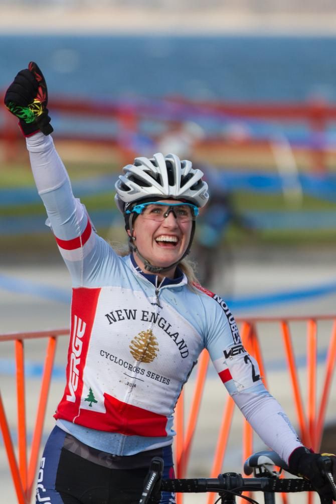 Noble won today, and took the U23 and overall Elite Women's Series lead: a huge accomplishment for this young racer