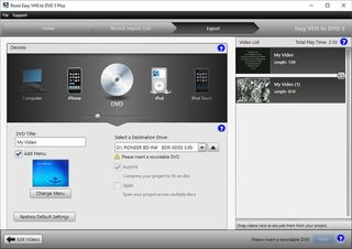 download roxio easy vhs to dvd installation software